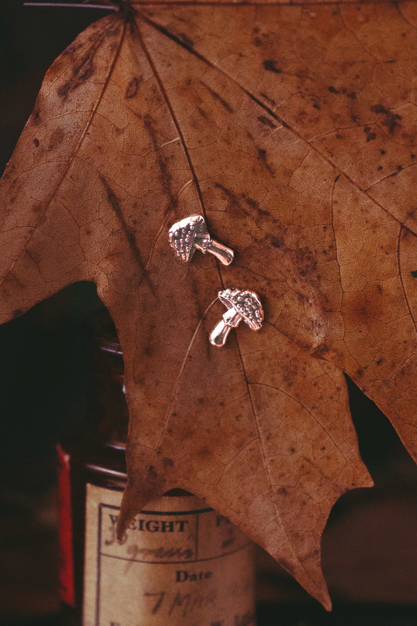 Fly Agaric Mushroom Stud Earrings