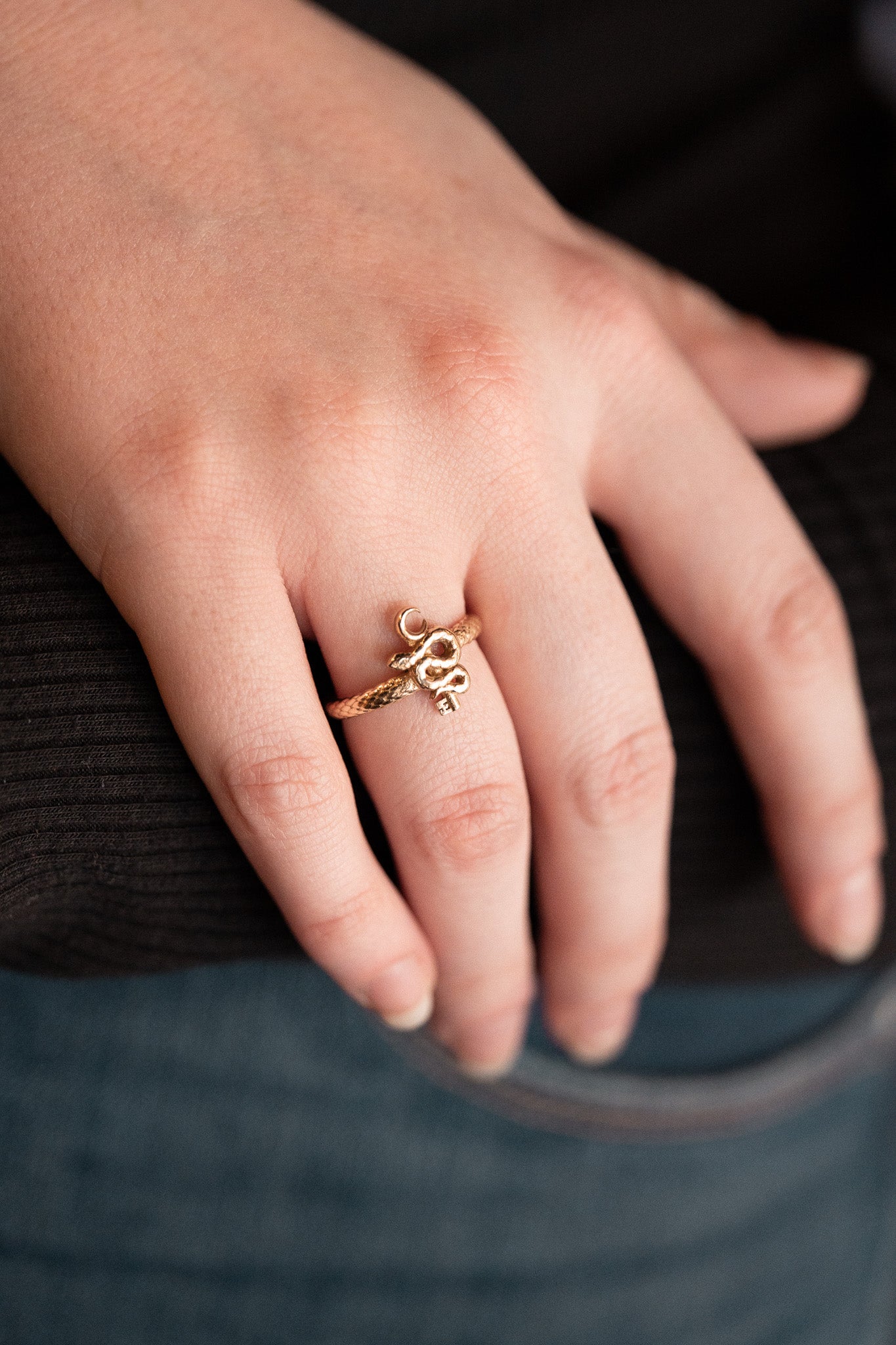 Gold Hecates Key Ring
