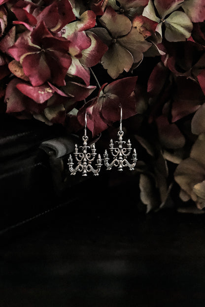 Sterling Silver Candelabra Earrings