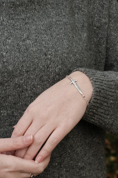 The Watcher - Sterling Silver Sword Bracelet