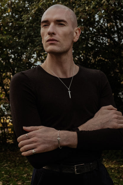 The Watcher - Large Sword Pendant Necklace