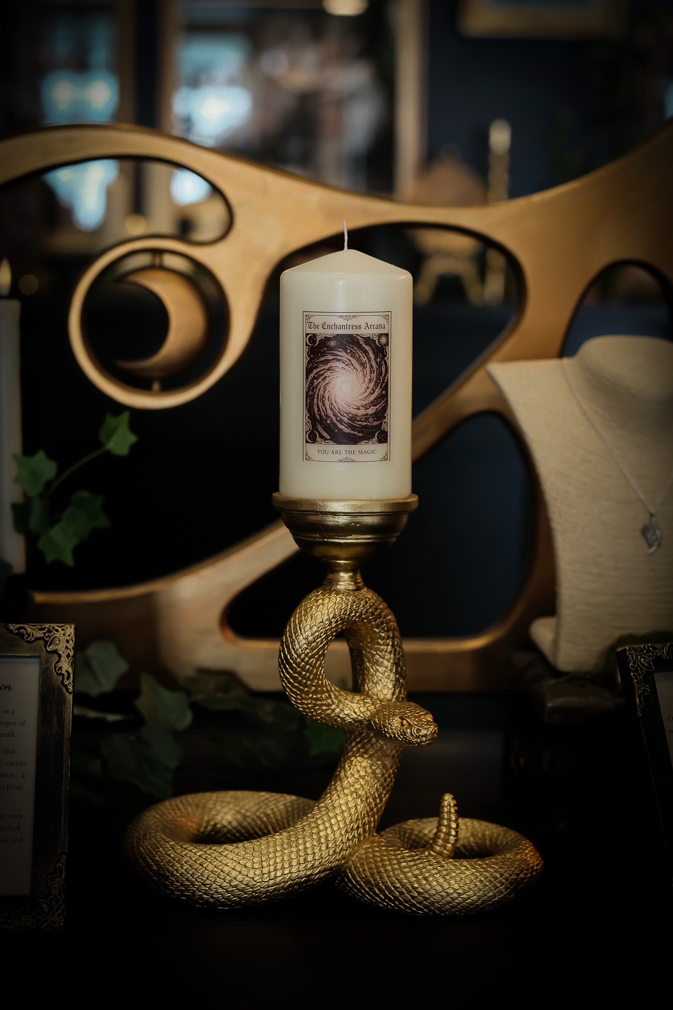 The Enchantress Arcana, You are the Magic - Tarot Inspired Pillar Candle