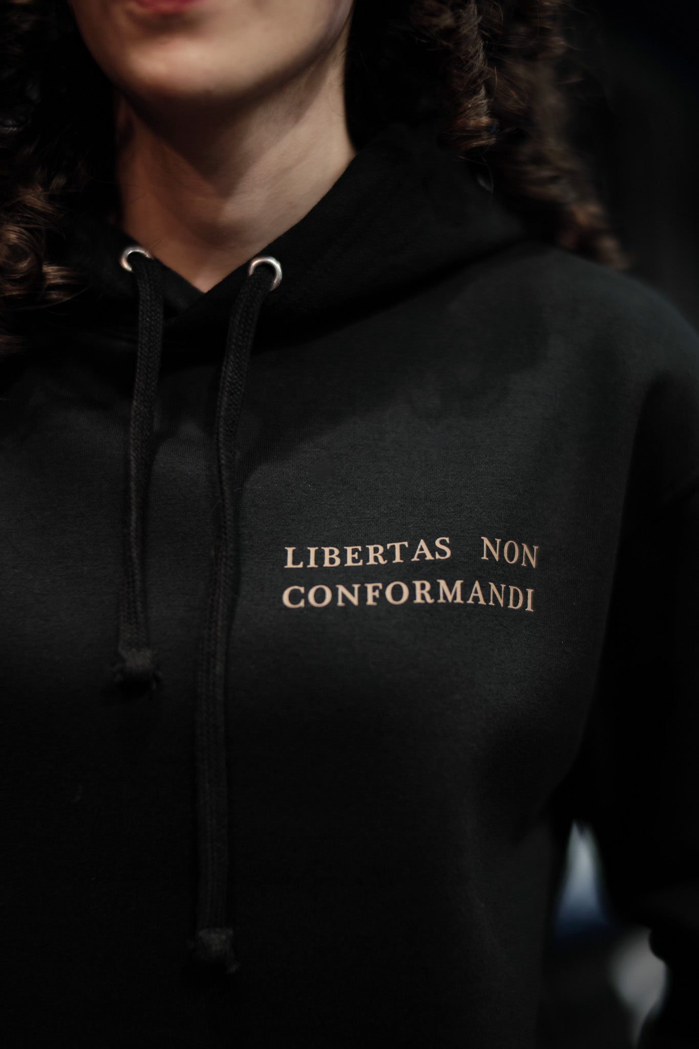 Sacred Clan “Libertas Non Conformandi” Unisex Black Hoodie