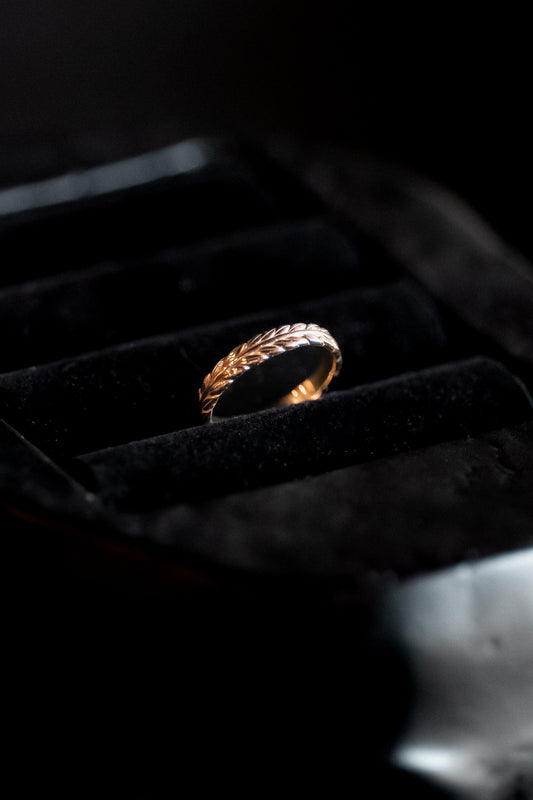 Gold Demeter 'Wheatsheaf' Goddess Ring