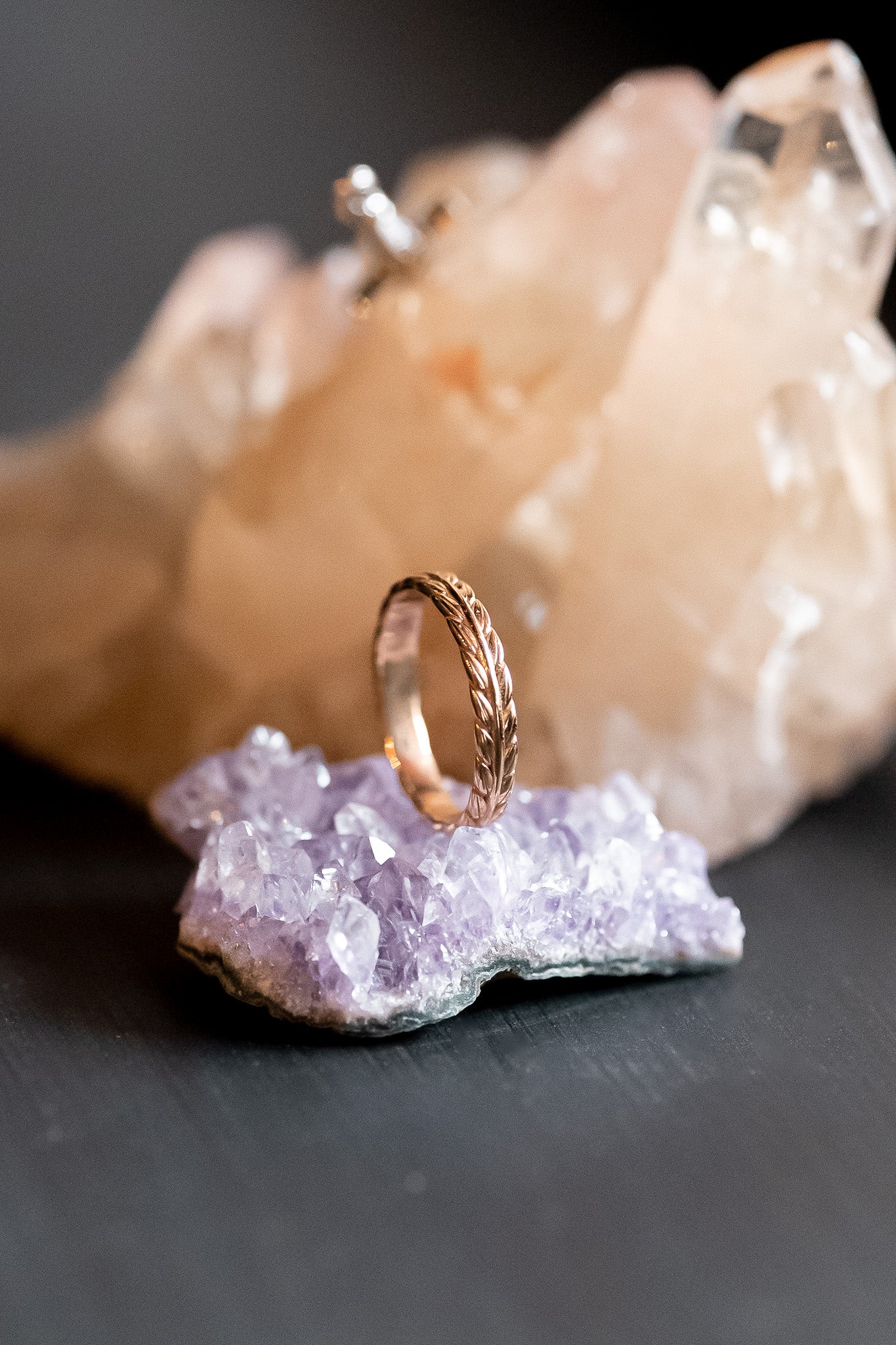 Gold Demeter 'Wheatsheaf' Goddess Ring