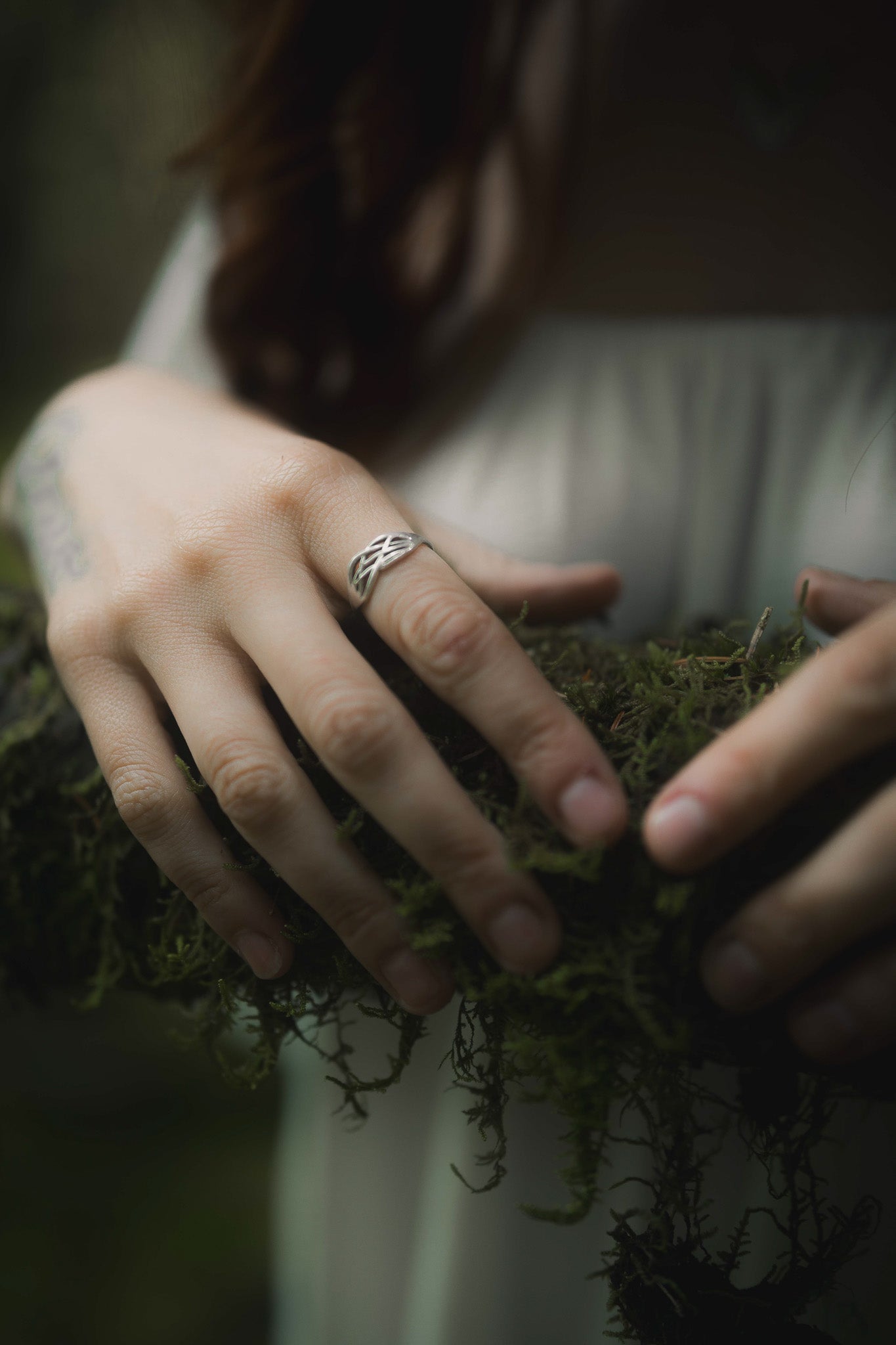 Silver Celtic Roots Ring