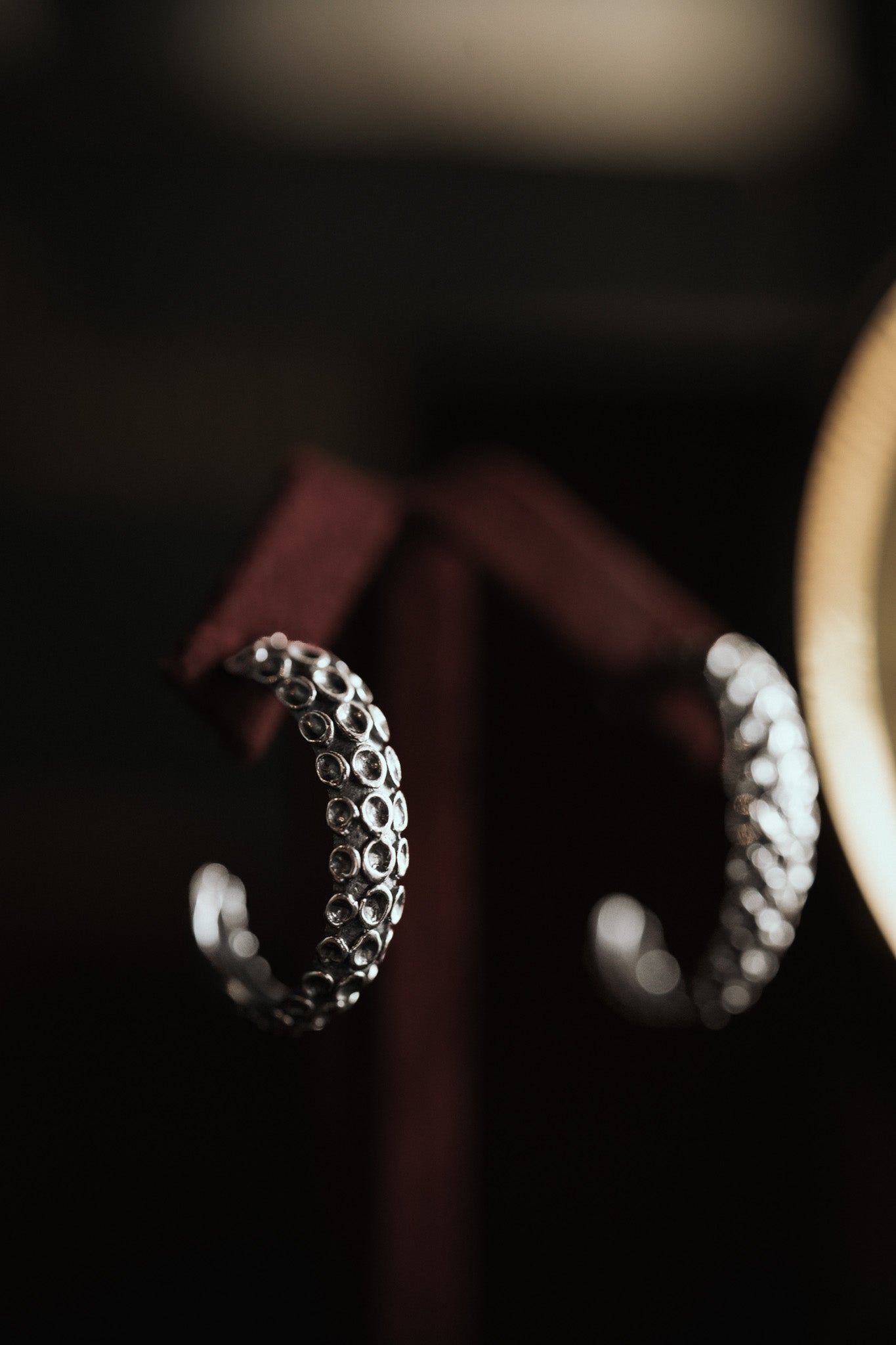 Sterling Silver kraken hoops product photo 