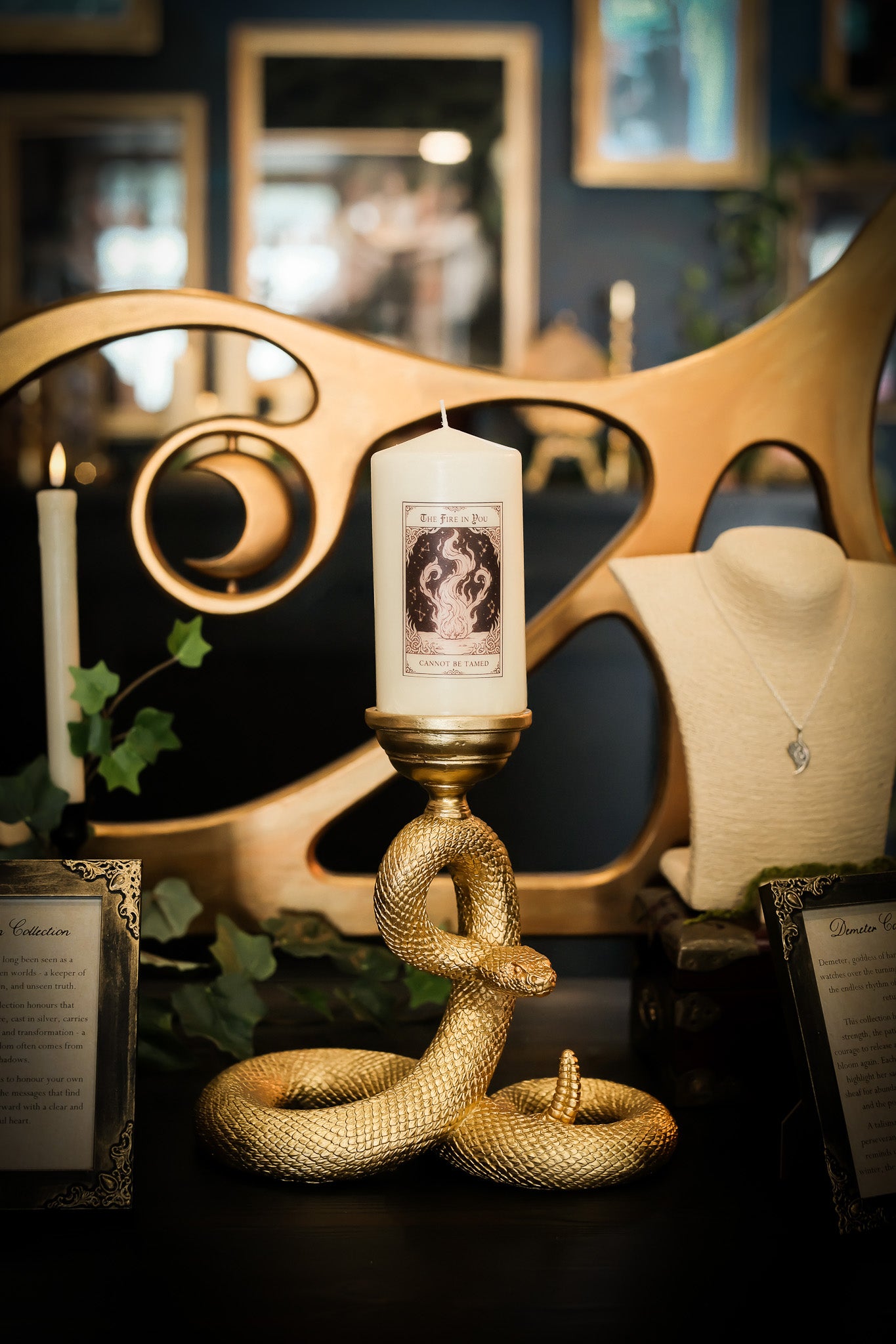 The Fire in you Cannot be Tamed - Tarot Inspired Pillar Candle