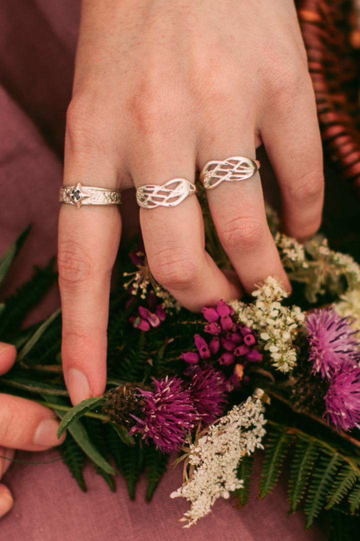 Silver Celtic Roots Ring