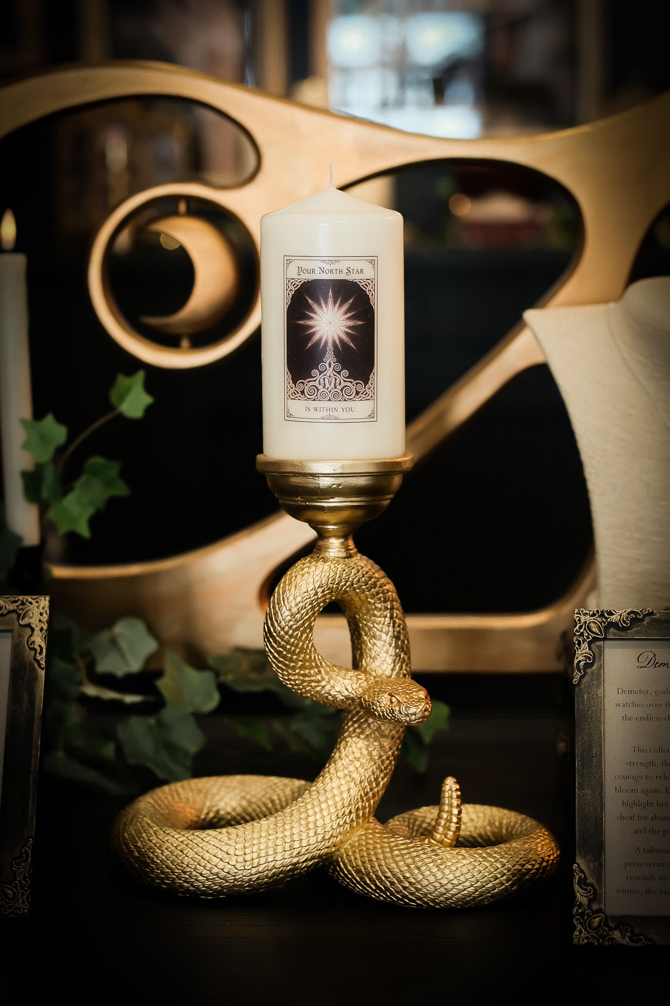 Your North Star is Within You - Tarot Inspired Pillar Candle