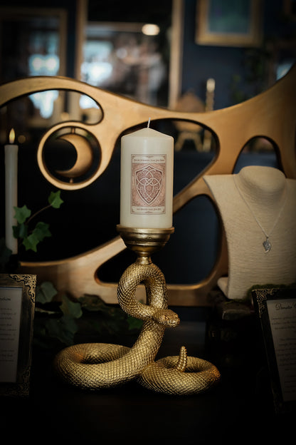 You're Stronger than you think, and Braver than you feel - Tarot Inspired Pillar Candle